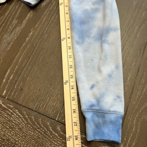 Splendid Boxy Waffle Knit Long Sleeve Tie Dye Top - Picture 7 of 12